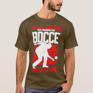 Bocce Player Grandpa Grandfather Gift T-Shirt