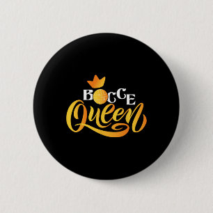 Bocce Queen - Lawn Bowling Game Boule Byll Game En 2 Inch Round Button