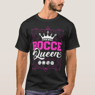 Bocce Queen Women Lawn Bowling Bocci Ball Game T-Shirt