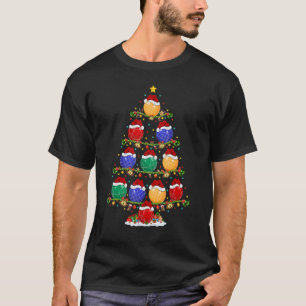 Bocce Sports   Lights Xmas Santa Bocce Christmas T T-Shirt