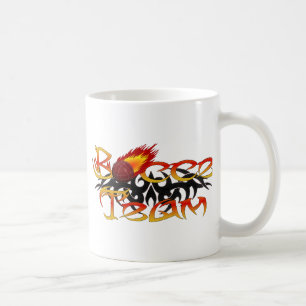Bocce Team Black Tribal Design Coffee Mug