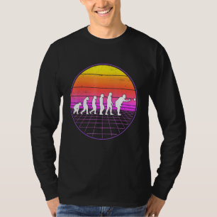 Boccia Evolution Vaporwave 70s Boule Petanque Bocc T-Shirt