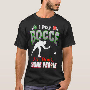 Boccie Ball King or Queen Adult Lawn Bowling Games T-Shirt