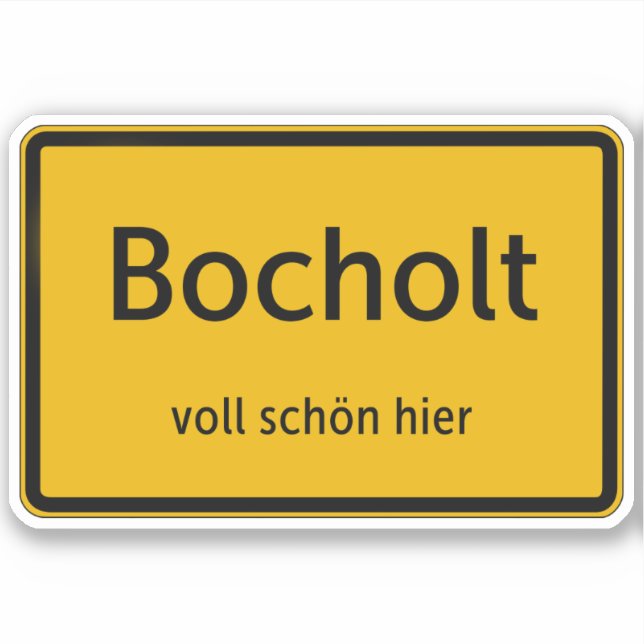 Bocholt Sticker Autosticker (Front)