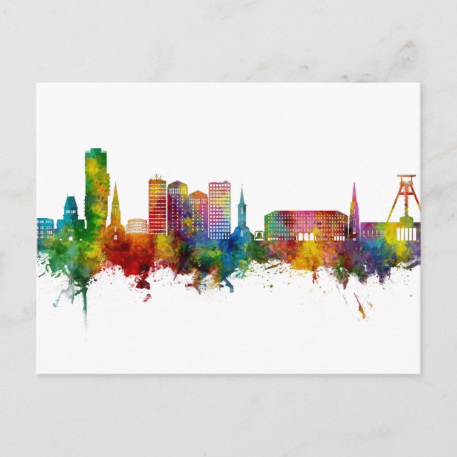 Bochum Germany Skyline Postcard (Front)