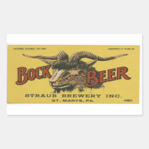 Bock Beer Label