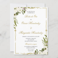 Boda de oro elegante editable