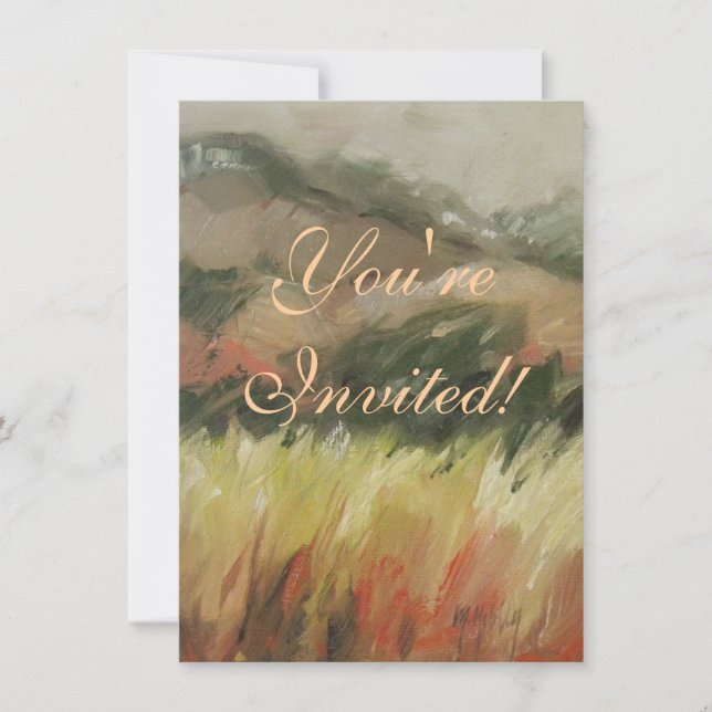 Bodega Bay California mountain landscape Invitation (Front)