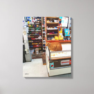 Bodega Cat Canvas Print