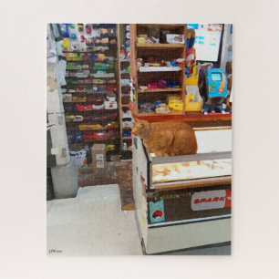 Bodega Cat Poster Jigsaw Puzzle