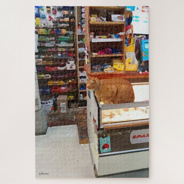 Bodega Cat Poster Jigsaw Puzzle (Vertical)