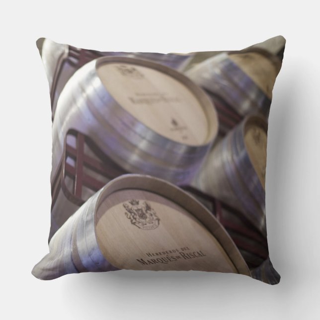 Bodega Marques de Riscal winery, wine cellar Throw Pillow (Front)