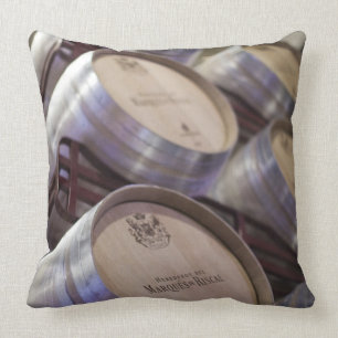 Bodega Marques de Riscal winery, wine cellar Throw Pillow