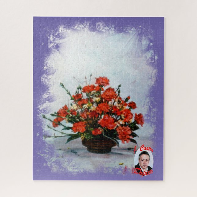 Bodegón de flores jigsaw puzzle (Vertical)