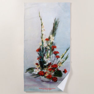 Bodegón de flores/Still life of flowers Beach Towel