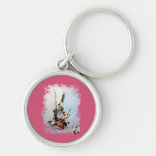 Bodegón de flores/Still life of flowers Keychain