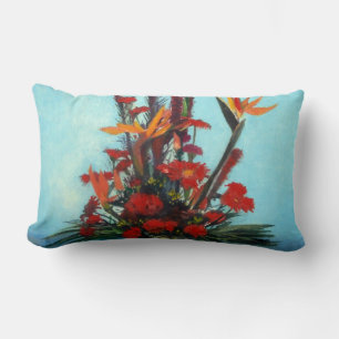 Bodegón de flores/Still life of flowers Lumbar Pillow