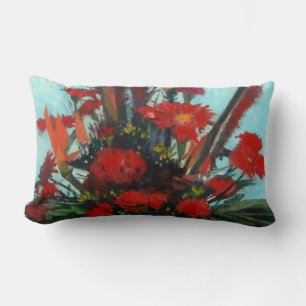 Bodegón de flores/Still life of flowers Lumbar Pillow