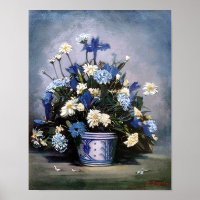 Bodegón de flores/Still life of flowers Poster (Front)