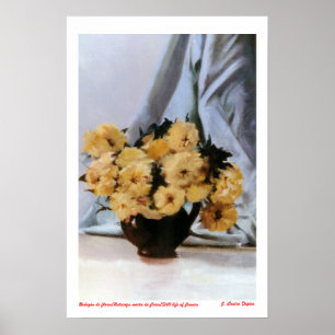 Bodegón de flores/Still life of flowers Poster