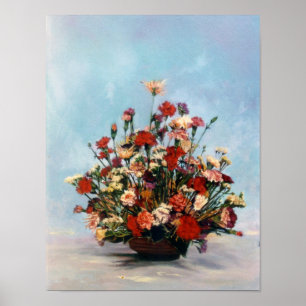 Bodegón de flores/Still life of flowers Poster