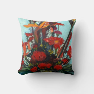 Bodegón de flores/Still life of flowers Throw Pillow