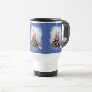 Bodegón de flores travel mug