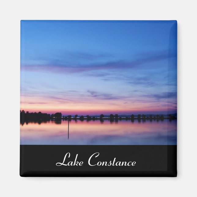 Bodensee Lake Constance Sunset Souvenir Magnet (Front)