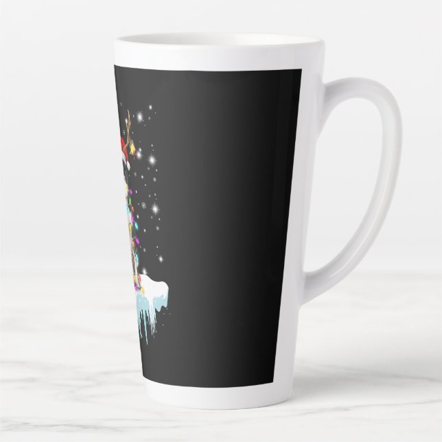 Boder Colline Reindeer Christmas Present Latte Mug (Right)