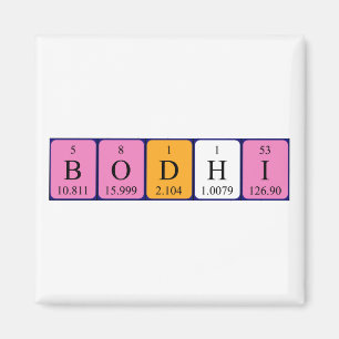 Bodhi periodic table name magnet