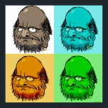 Bodhidharma Pop Art Poster<br><div class="desc">Bodhidharma Pop Art Poster design by sanskritletters 2013</div>