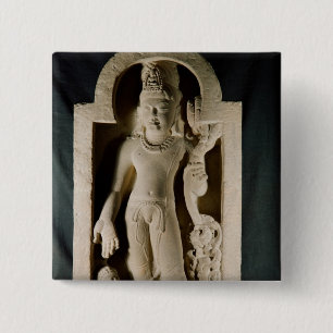 Bodhisattva Padmapani, Sarnath 2 Inch Square Button