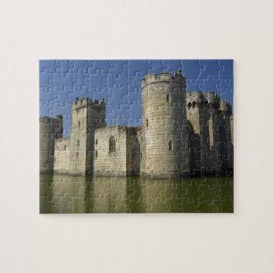 Bodiam Castle (1385), reflected in moat, East Jigsaw Puzzle
