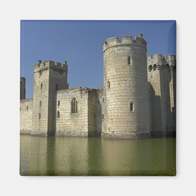 Bodiam Castle (1385), reflected in moat, East Magnet (Front)