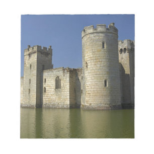 Bodiam Castle (1385), reflected in moat, East Notepad