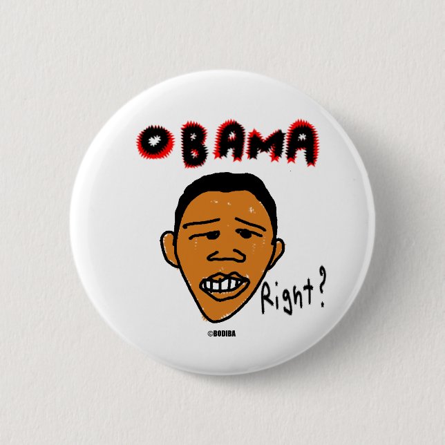 bodibaObama 2 Inch Round Button (Front)