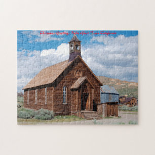 Bodie Ghost Town California. Christmas Greetings Jigsaw Puzzle