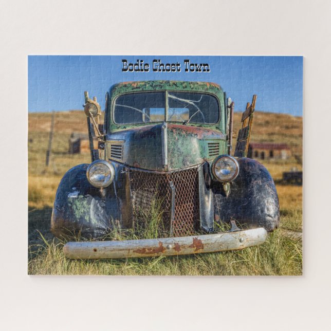 Bodie Ghost Town Rustic Truck Jigsaw Puzzle (Horizontal)