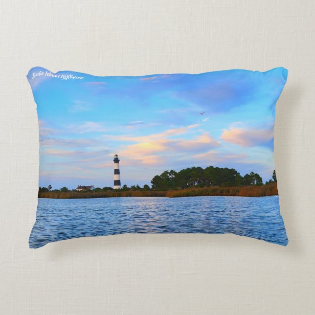 Bodie Island Lighthouse Accent Pillow (Front)