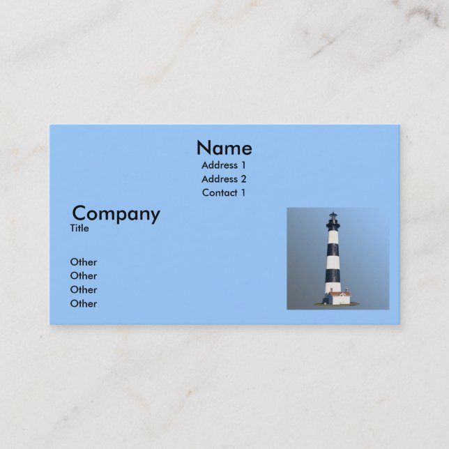 Bodie Island Lighthouse Business Card (Front)