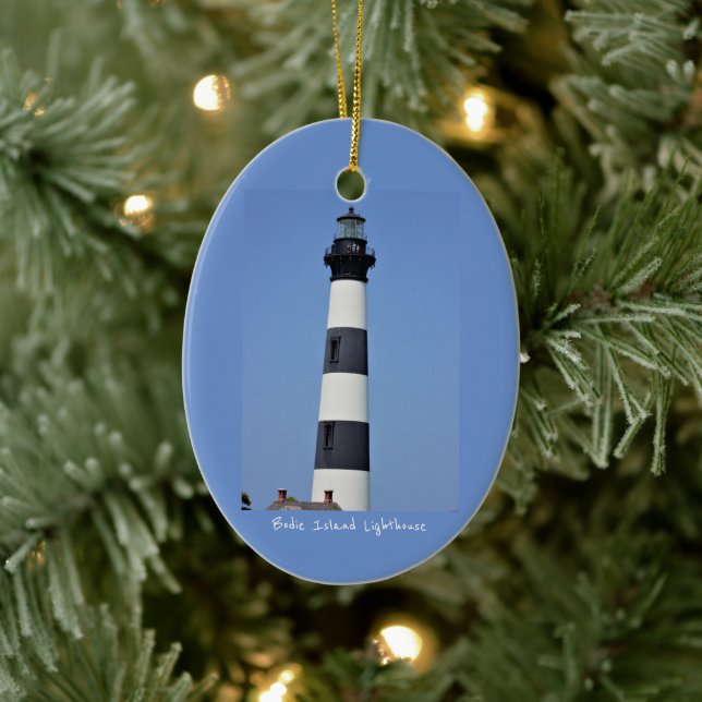 Bodie Island Lighthouse  Ceramic Ornament (Tree)
