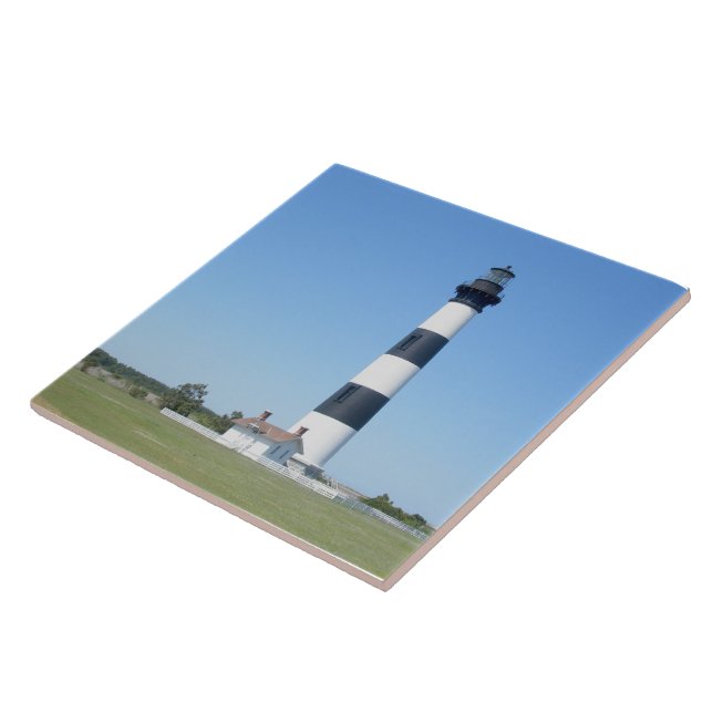 Bodie Lighthouse - Outer Banks Tile (Side)