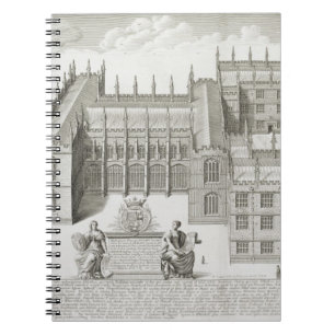 Bodleian Library, Oxford, from 'Oxonia Illustrata' Notebook