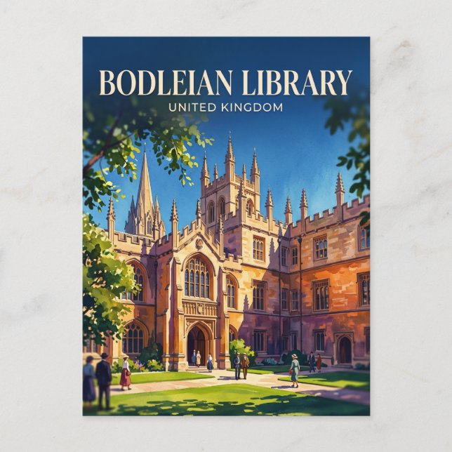 Bodleian Library United Kingdom Postcard (Front)