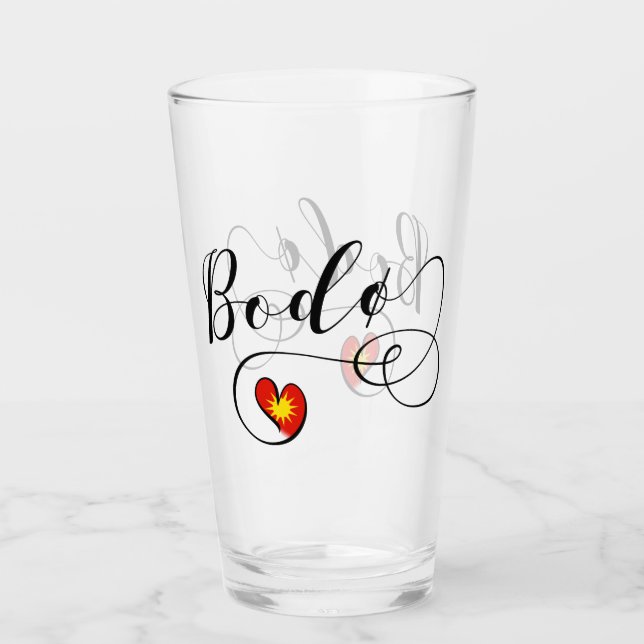 Bodø Flag Heart, Norway, Bodö Glass (Front)