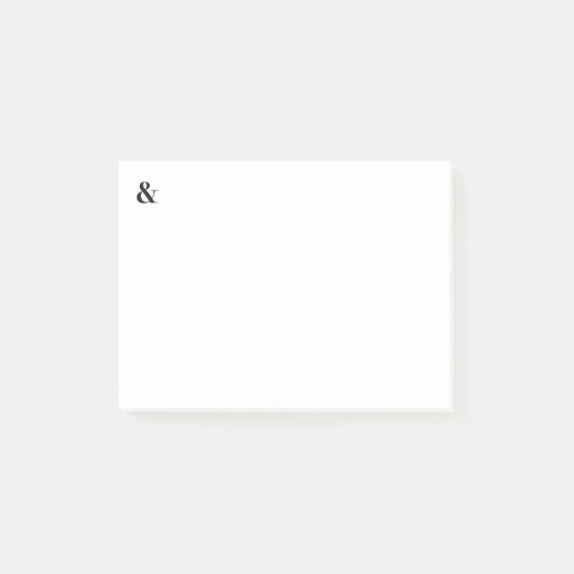 bodoni oldstyle 72 bold post-it notes (Front)