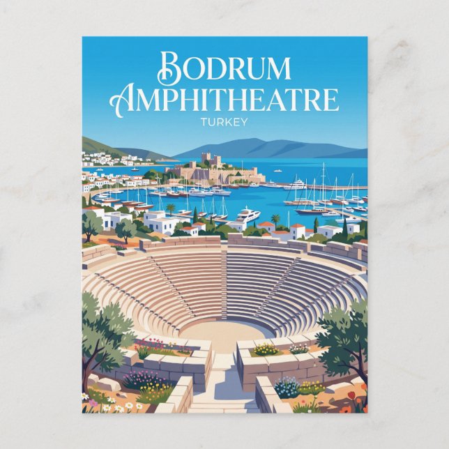 Bodrum Amphitheatre Turkey Postcard (Front)
