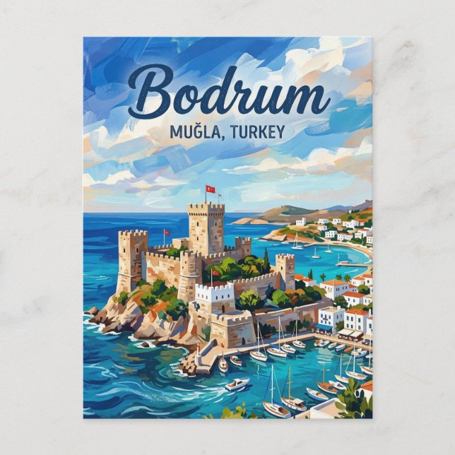 Bodrum Castle, Bodrum, Aegean Postcard (Front)