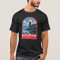 Bodrum Castle Turkey Travel Art Vintage