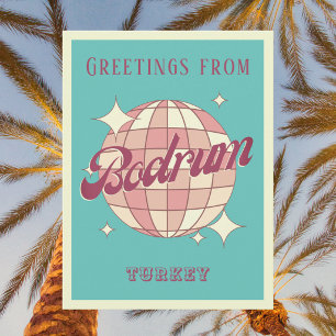 Bodrum Turkey Retro Vintage Postcard